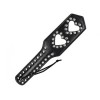 paddle met studs harten zwart