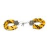 pluche metalen handboeien luipaard print