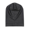 polyester bondage hoofdmasker rits zwart