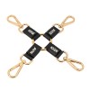 pu leren bdsm bondage zwart roze goud