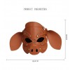 pu leren bdsm dierenmasker bruin