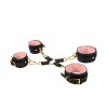 pu leren bondage kit zwart roze goud