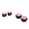 pu leren bondage set zwart roze goud