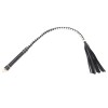 pu leren flogger zweep zwart wit