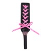 pu leren paddel met roze strikjes
