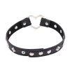 pu leren bdsm halsband hartjes gesp