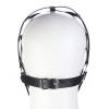 pu leren bdsm hoofdmasker kooi