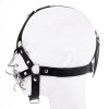 pu leren bondage masker neusklem mondknevel