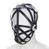 pu leren hoofdmasker kooi
