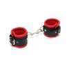 Luxe voetboeien met kussens - rood detail
