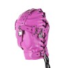 roze leren bdsm hoofdmasker geblindeerd