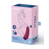 Satisfyer 'Curvy 1+' luchtdrukvibrator - rood verpakking