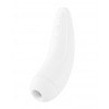 Satisfyer Curvy 2 plus luchtdrukvibrator - wit siliconen