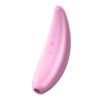 Satisfyer Curvy 3 plus luchtdrukvibrator - roze siliconen