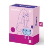 Satisfyer Feel Good menstrual cup - blauw siliconen