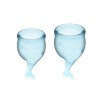 Satisfyer Feel Secure menstrual cup - lichtblauw