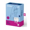 Satisfyer Feel Secure menstrual cup - wit siliconen