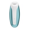 Satisfyer Love Breeze luchtdrukvibrator - blauw siliconen