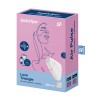 Satisfyer Love Triangle luchtdrukvibrator - wit verpakking