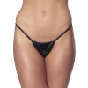 PU leren mini G-string zwart - one-size