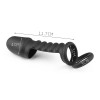 siliconen cock ring met kooi ballsplitter