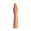 siliconen fisting dildo hand bruin