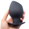 Holle siliconen buttplug small 46 - 80 mm in hand