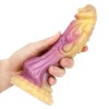 Siliconen gekleurde dildo met zuignap-dils003 