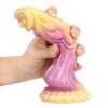 Siliconen gekleurde dildo met zuignap-dils003 