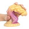 Siliconen gekleurde dildo met zuignap-dils003 