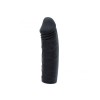 Strap-on tuig met zwarte dildo - 12 cm