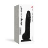 Strap-on-me realistische voorbinddildo - zwart - 17cm verpakking