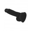 Strap-on-me realistische voorbinddildo - zwart - 19cm siliconen
