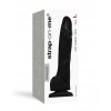 Strap-on-me realistische voorbinddildo - zwart - 19cm verpakking
