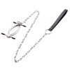 Metalen vaginaklem met aanlijnketting - 60 cm