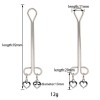 Metalen tepelklemmen hartjes hanger