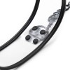 transparante bondage halsband riem