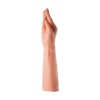 siliconen fisting dildo hand bruin