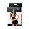 Wetlook shiny bikini set - kleur zwart 