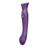 Zalo Queen PulseWave vibrator - paars siliconen