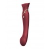 Zalo Queen PulseWave vibrator - rood oplaadbaar
