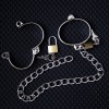 Zilveren handboeien met ketting - 7,0 x 5 cm ketting
