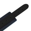 PU leren SM halsband met aanlijnketting zwart
