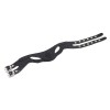 zwarte halsband twee gespen