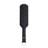Zwarte leren paddle met spikes 38 cm