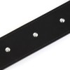 PU leren BDSM halsband met aanlijnketting zwart