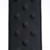 Zwarte leren spanking paddle met spikes 38 cm