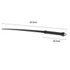 zweep rubber zwart 63 cm